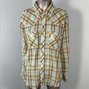 Authentic Western Youngblood Plaid Western Style Shirt